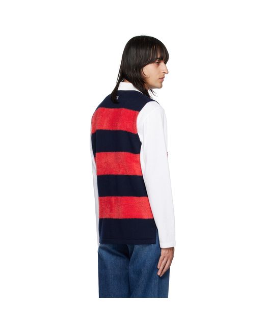 Eytys Navy & Red Pax Polo for men