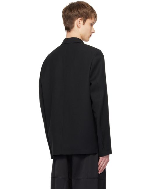 Veston noir à simple boutonnage Jil Sander pour homme en coloris Black