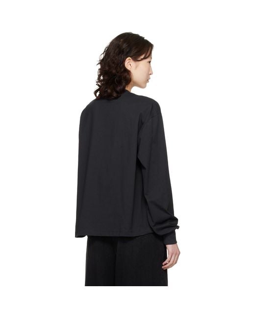 Ganni Black Poodle Longsleeve T-Shirt