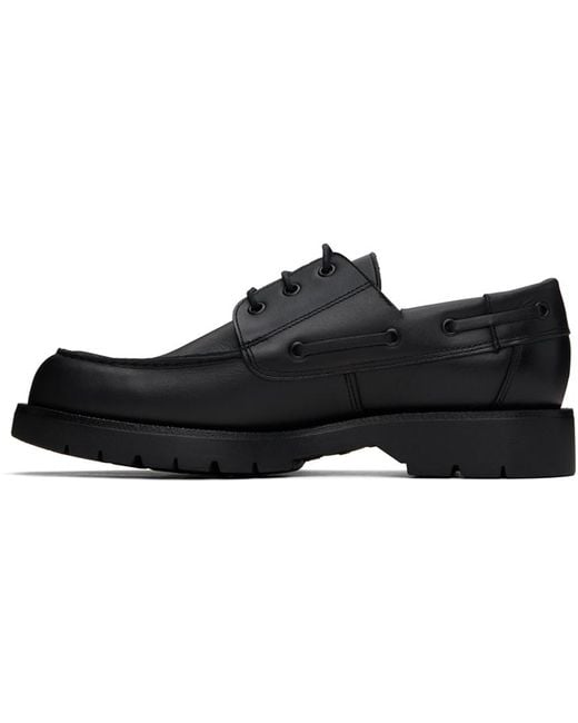 Kleman Black Donato Boat Shoes for men