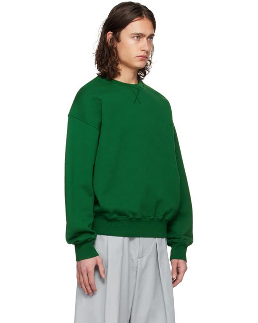 MERYLL ROGGE Green Embroidered Sweatshirt for men