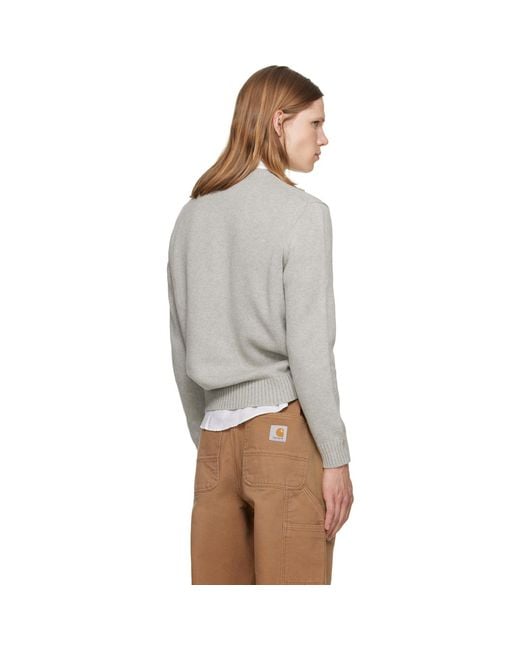 Polo Ralph Lauren Gray Polo Long Sleeve Sweater for men