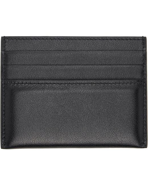 Givenchy Black Padded Card Holder for men