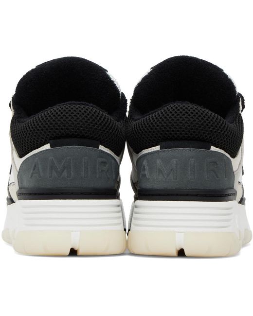 Amiri White Ma-1 Sneaker In Black/alabaster
