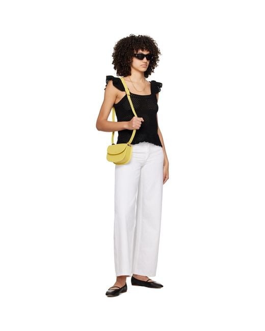 A.P.C. . Black Crocheted Tank Top