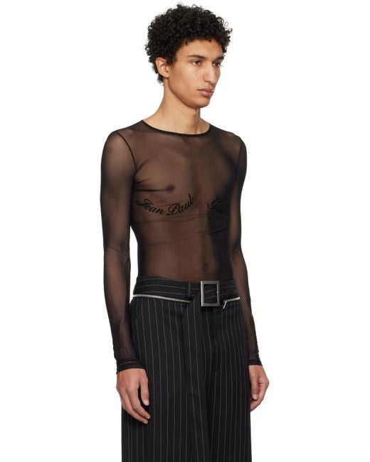 Jean Paul Gaultier Black 'The Long Sleeve T-Shirt for men