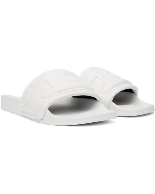 DIESEL Black White Sa-mayemi Puff Sandals for men