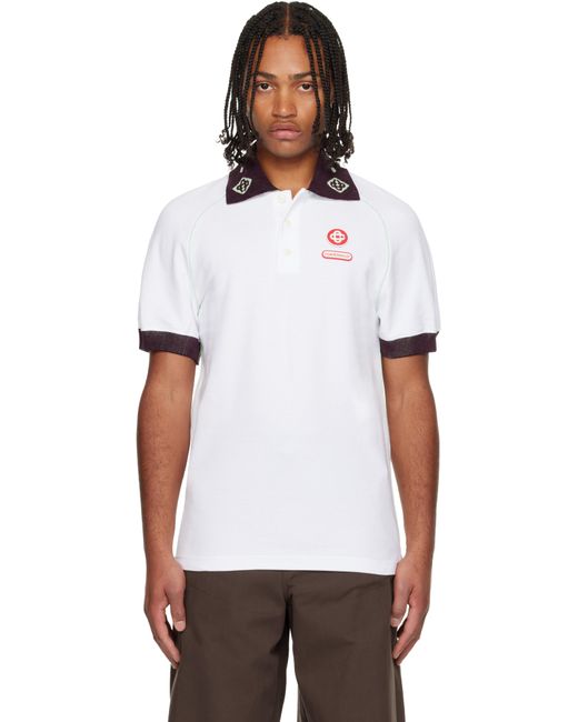 Casablanca White Piqué Polo for men