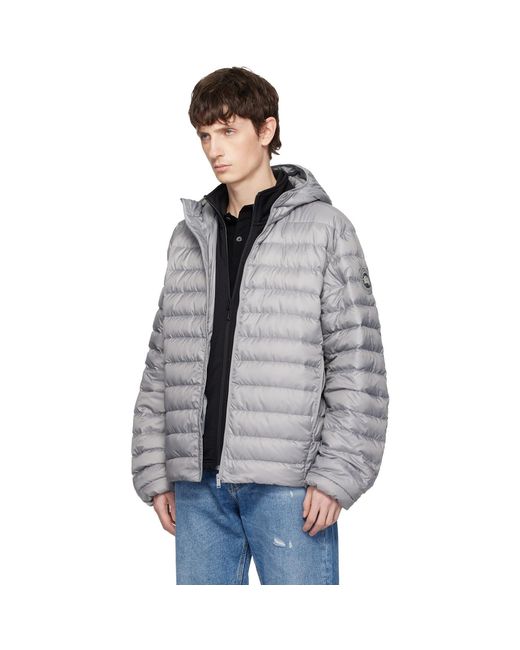 Canada Goose Gray 'Tonal Label' Stratus Down Jacket for men