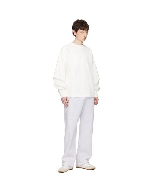 Seventh White Off- Raglan Layered Longsleeve T-Shirt for men