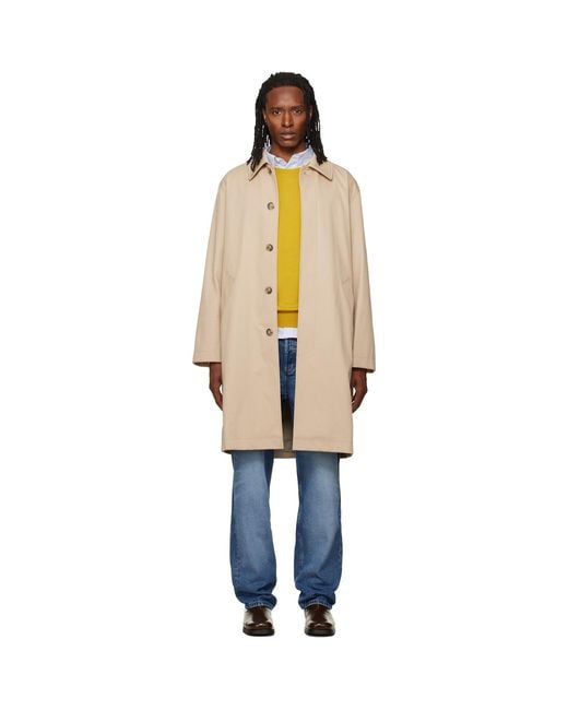 A.P.C. Metallic Urban Mac Coat for men