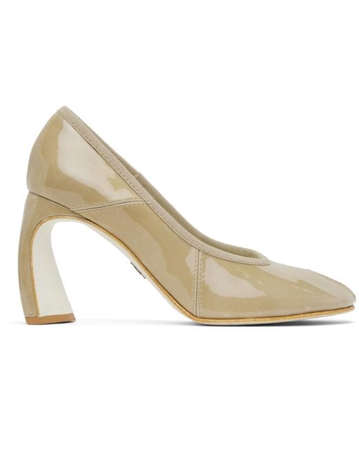 Tory Burch Metallic Peep Toe 90Mm Heels