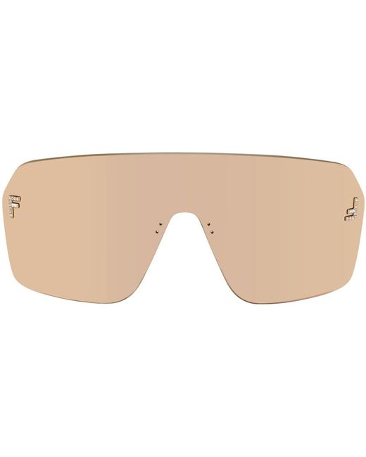 Fendi Black Gold First Crystal Sunglasses for men
