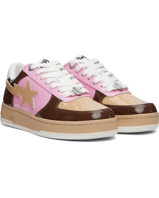 A Bathing Ape Pink Sta #6 Sneakers