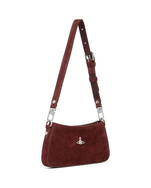 Vivienne Westwood Red Burgundy Tasha Shoulder Phone Bag
