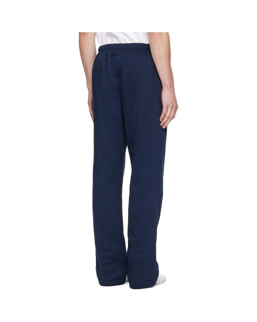 Skims Blue Fleece Lounge Classic Straight Leg Sweatpants for men