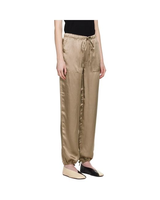 6397 Natural Drawstring Reversible Trousers