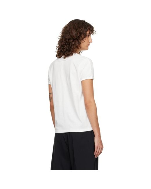 MM6 by Maison Margiela White Off- 'Margie' T-Shirt