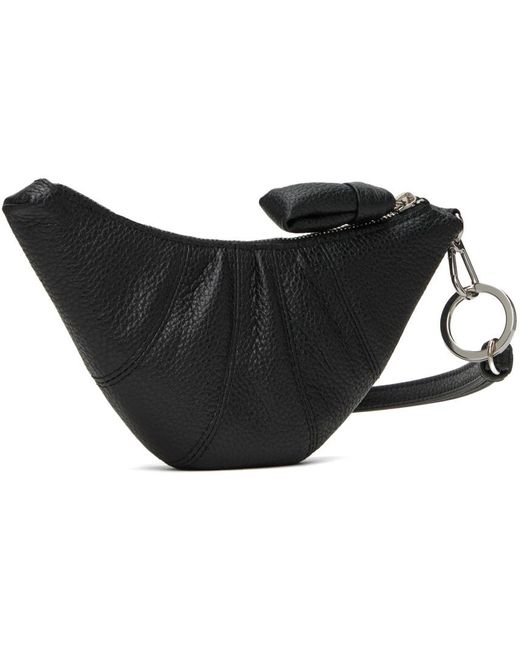 Pochette à monnaie croissant noire Lemaire pour homme en coloris Black