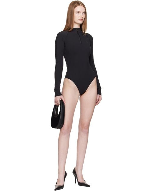Coperni Black Eurojersey Bodysuit