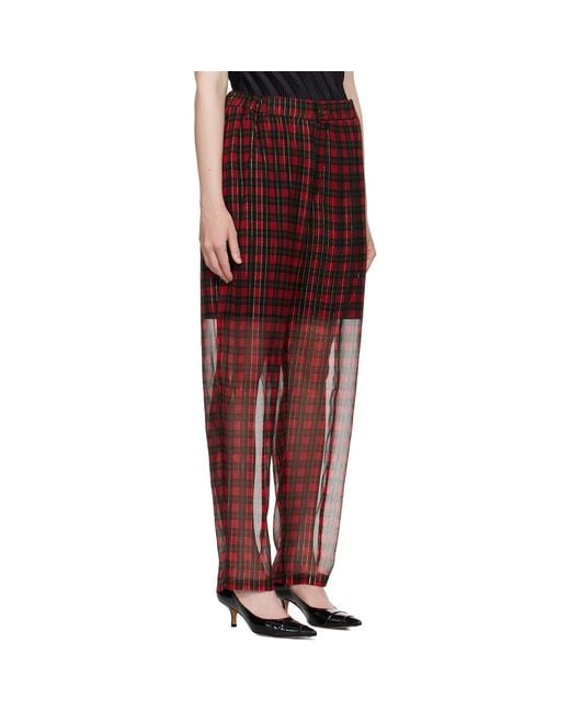 Undercover Red Uc1E1507 Trousers