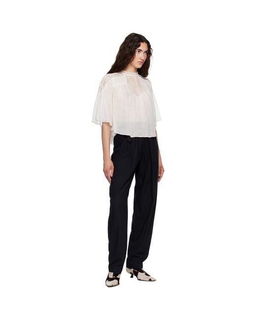Isabel Marant White Parina Blouse