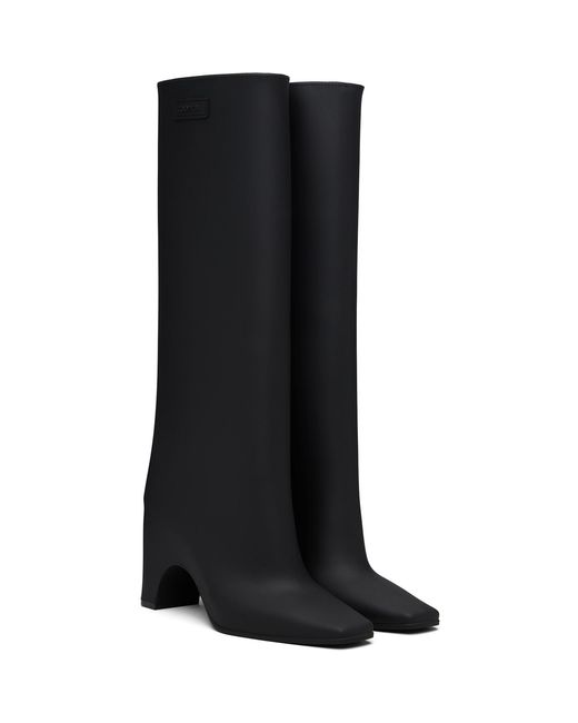 Coperni Black Rubber Bridge Tall Boots
