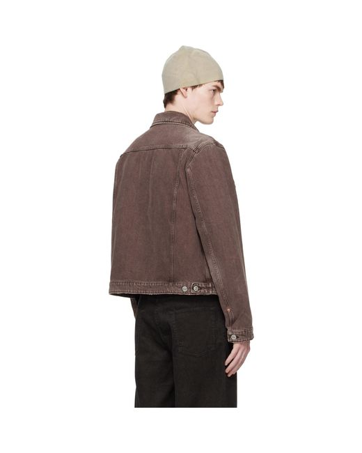 Our Legacy Brown Origin Denim Jacket for men