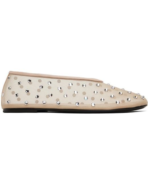 Khaite Beige Marcy Ballerina Flats in Black | Lyst Canada