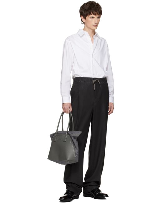 Maison Margiela Black 5Ac Medium Shopping Tote for men