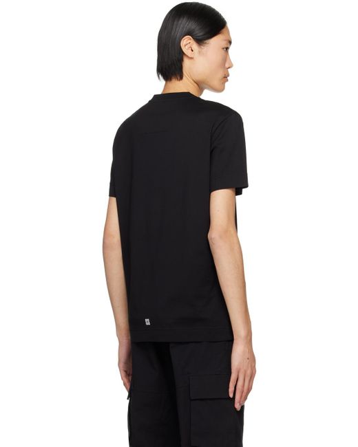 メンズ Givenchy ボンディングロゴ Tシャツ Black