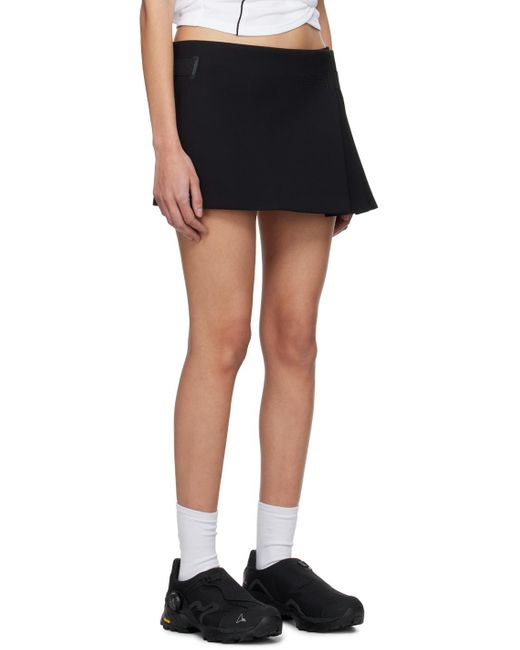 Hyein Seo Black Pleated Miniskirt