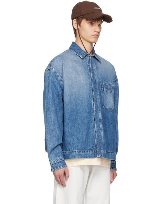 Jacquemus Blue Les Classiques 'La Chemise De-Nîmes' Denim Shirt for men