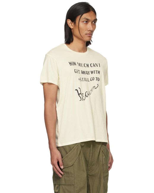 R13 Off how Much Can I Get Away With T shirt for Men Lyst UK