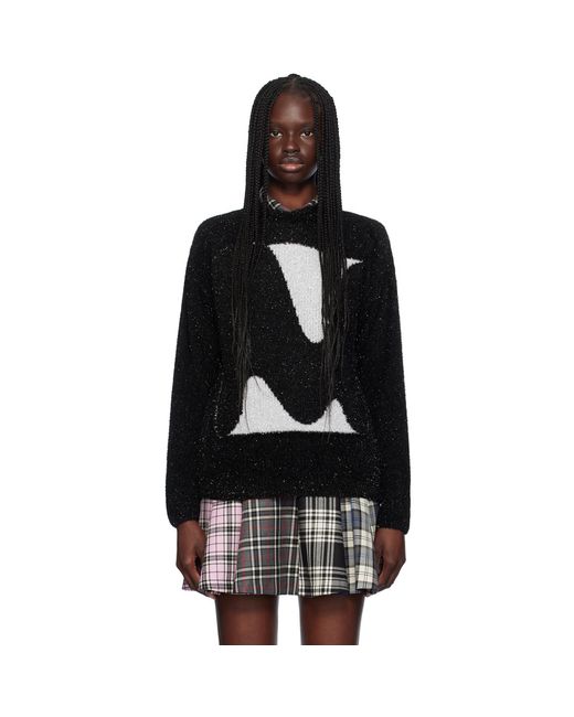 Pull noir à logo themwave MSGM en coloris Black