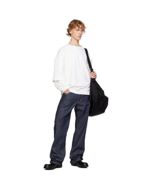 SECONDA White Ssense Exclusive Luna Sweatshirt for men