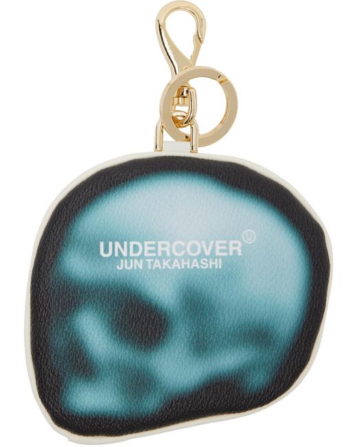 Pochette à monnaie noir et bleu à image de crâne Undercover en coloris Blue