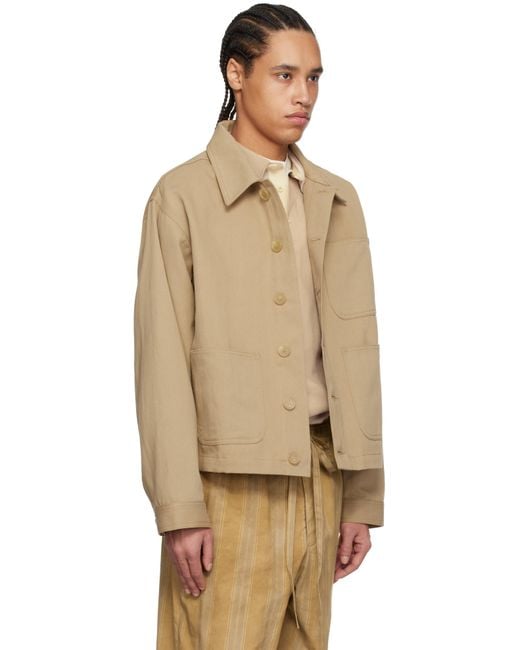 colbo Natural Tan Work Jacket for men