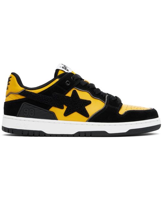 A Bathing Ape Black Sk8 Sta #2 Sneakers for men