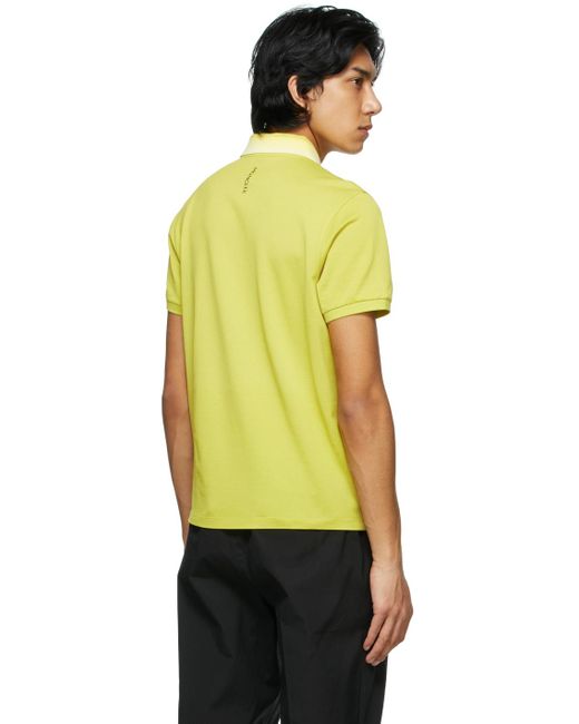 moncler yellow polo