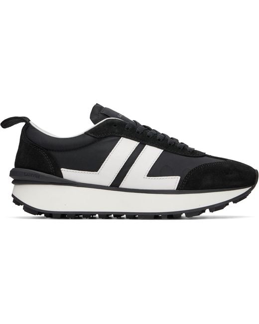 Lanvin Black Nylon Bumpr Sneakers for men