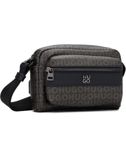 HUGO Black Logo Hardware Bag for men