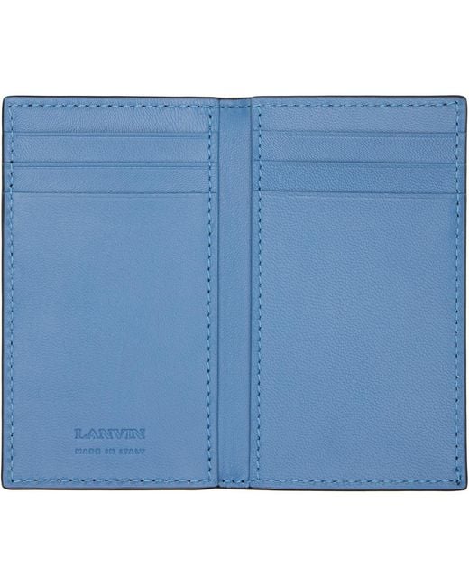 Lanvin Black 'Catch By Two Fold Card Holder for men
