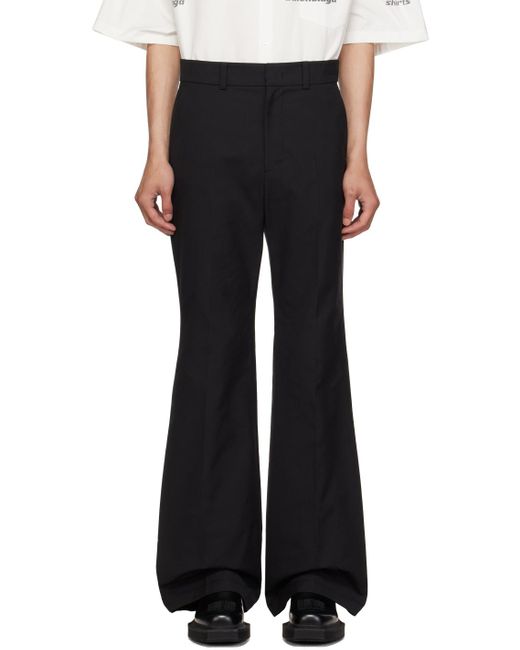 we11done Black Four-pocket Trousers for men