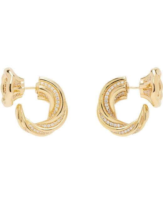 Bottega Veneta Black Knot Earrings