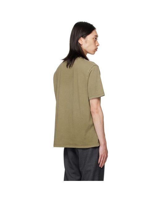 Our Legacy Multicolor Khaki Box T-Shirt for men