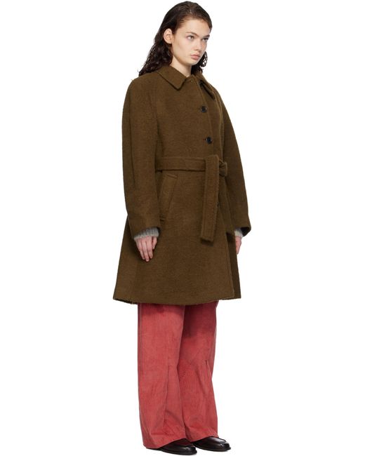 Amomento Alpaca Raglan Coat in Black | Lyst