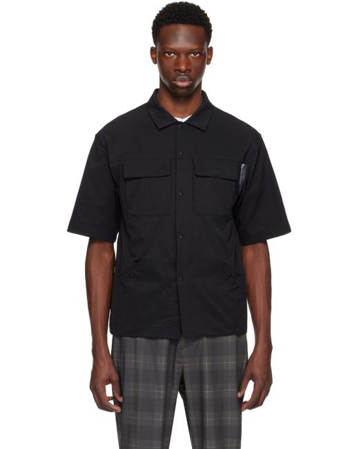 Manors Golf Black Caddie Shirt for men