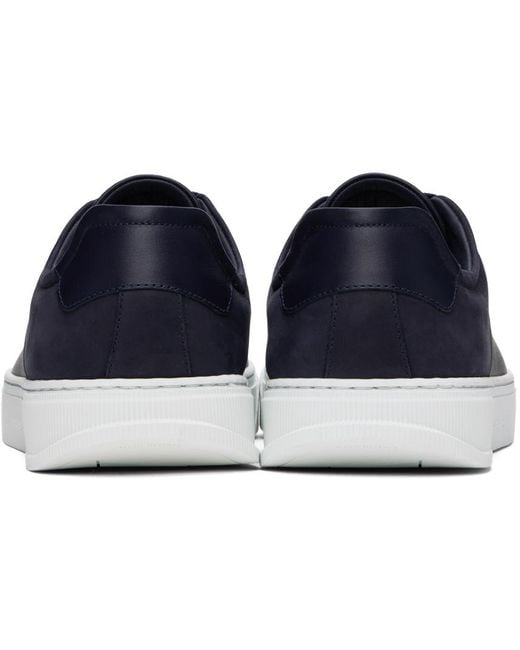 Ferragamo Blue Navy Low Cut Sneakers for men