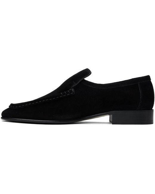 The Row Black New Soft Loafers